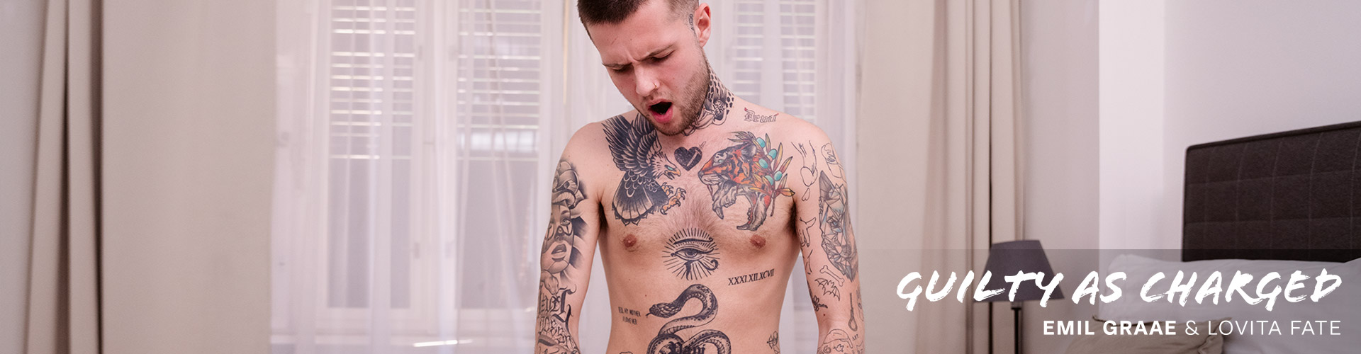 Bedroom Sex with Tattooed Stud